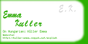 emma kuller business card